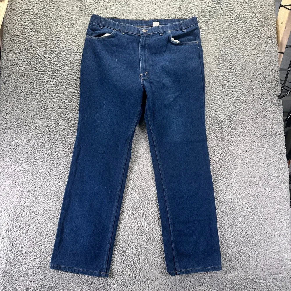 Vintage Levi's Jeans Mens 40x32 Blue Cotton Denim Straight Leg Workwear Stretch